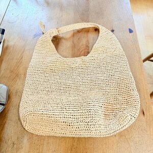 Anthropologie Raffia Bag